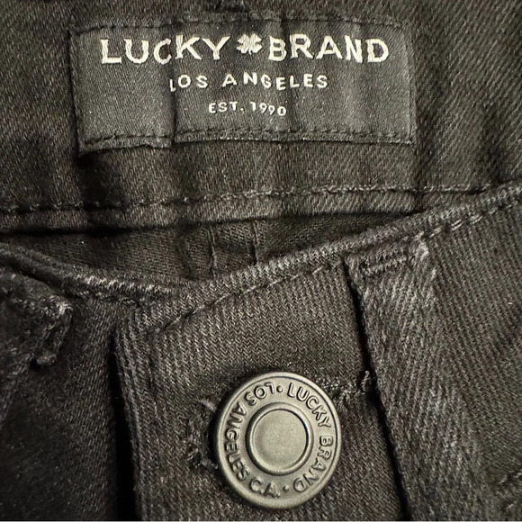 Lucky Brand Womens High Rise  Bridgette Skinny Weathered Black SZ 0/24 - Picture 9 of 13